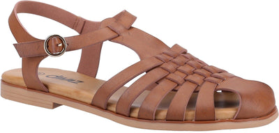 Divaz Ladies Gracie Buckle Metallic Gladiator Sandals