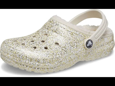 Crocs Toddlers' Classic Glitter Lazy style Lined Clog comfort slipper