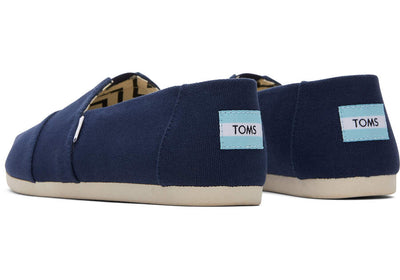 Toms Recycled Cotton Alpargata Navy Shoes