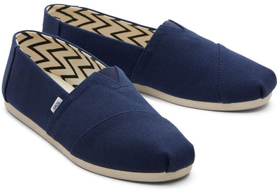 Toms Recycled Cotton Alpargata Navy Shoes