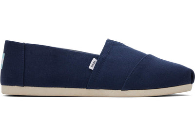 Toms Recycled Cotton Alpargata Navy Shoes