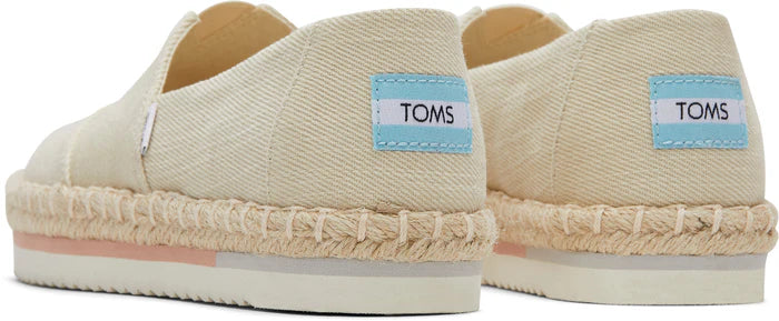 Toms Women's Alpargata Natural Platform Rope Espadrille Shoes