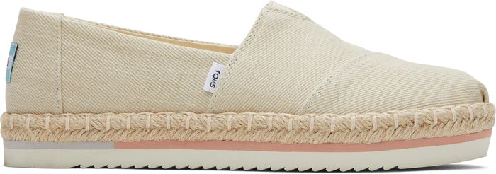 Toms Women's Alpargata Natural Platform Rope Espadrille Shoes