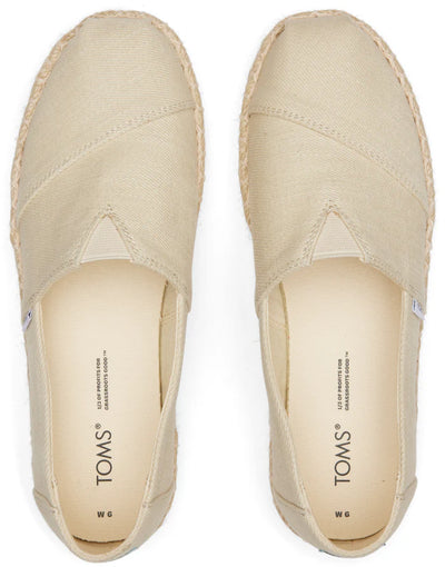 Toms Women's Alpargata Natural Platform Rope Espadrille Shoes