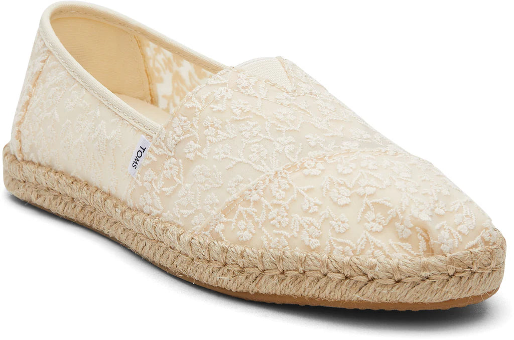 Toms Women's Alpargata Rope Slip-on Flats Women's Shoes In Natural