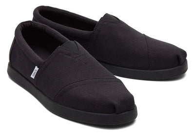 Toms Alpargata Forward SoulCal Black Long Beach Mens Canvas Shoe