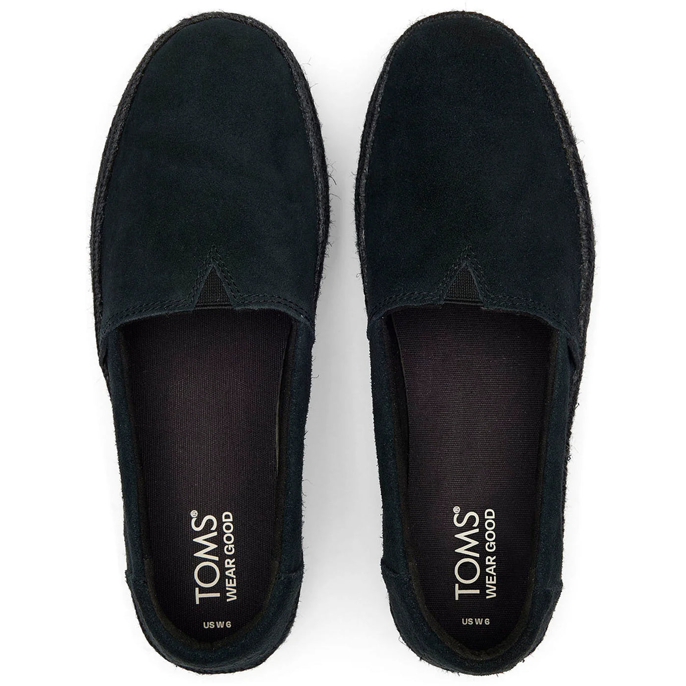 Toms Women Valencia Espadrille Black Shoes