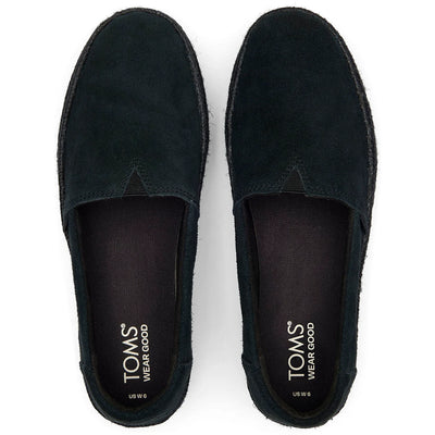 Toms Women Valencia Espadrille Black Shoes