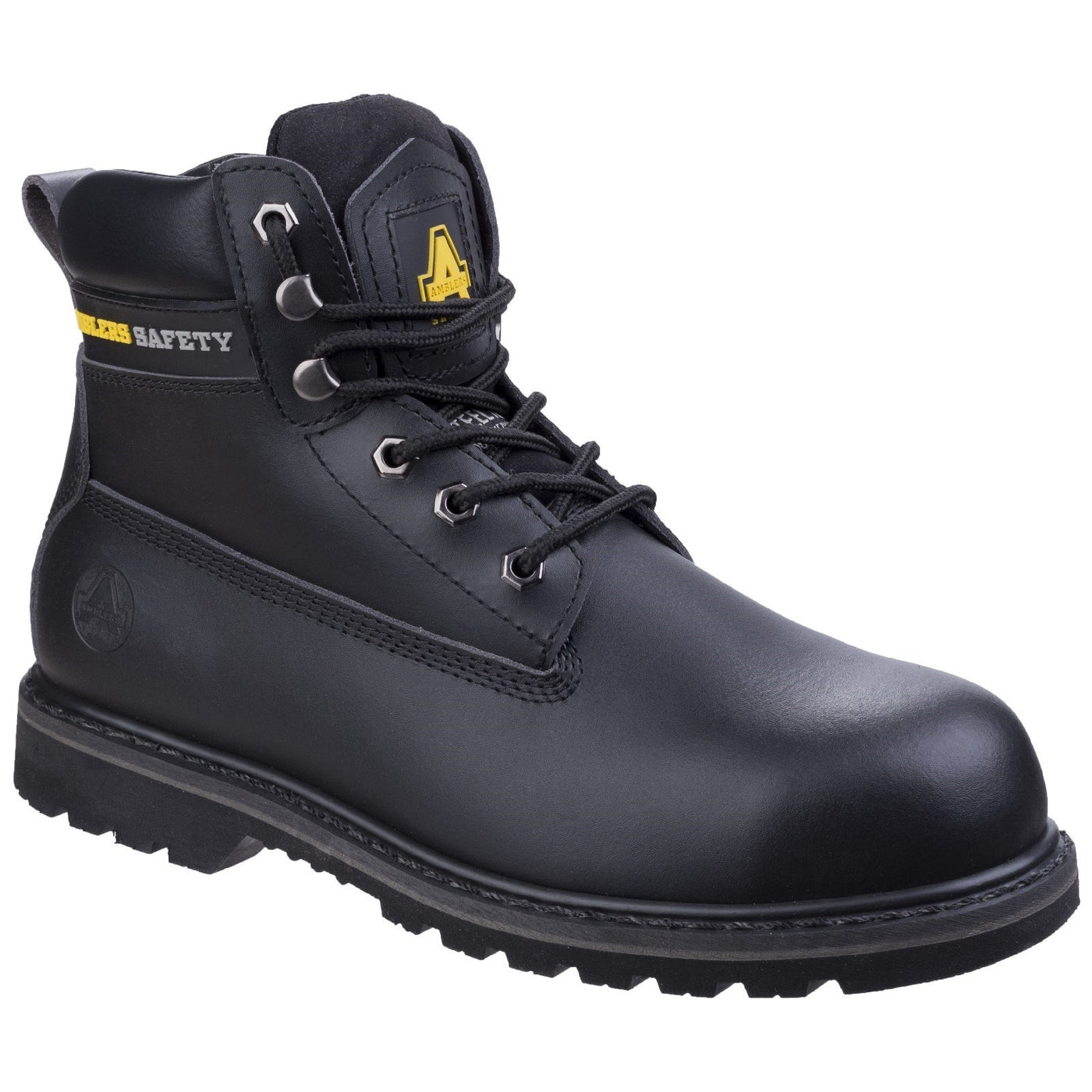 Amblers Safety Mens Black Leather Boot