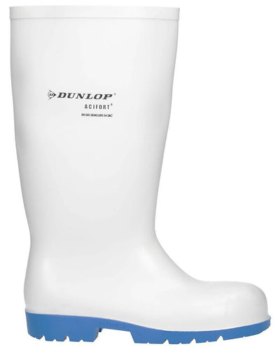 Dunlop White Acifort Classic Safety Wellington Boots