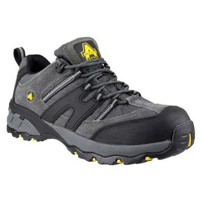 Amblers Safety Men's Grey/ Black Protective Work Shoes