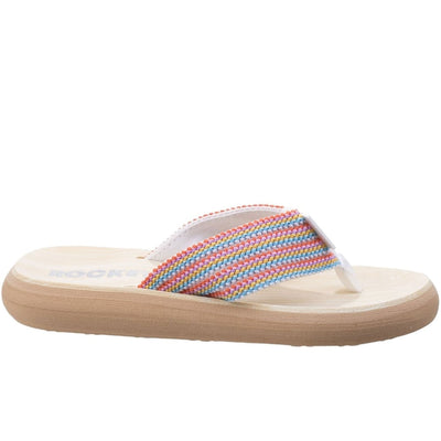 Rocket Dog Ladies Spotlight Groovy Stripe Slip-On Lightweight Sandal