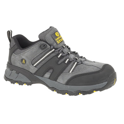 Amblers Safety Men's Grey/ Black Protective Work Shoes