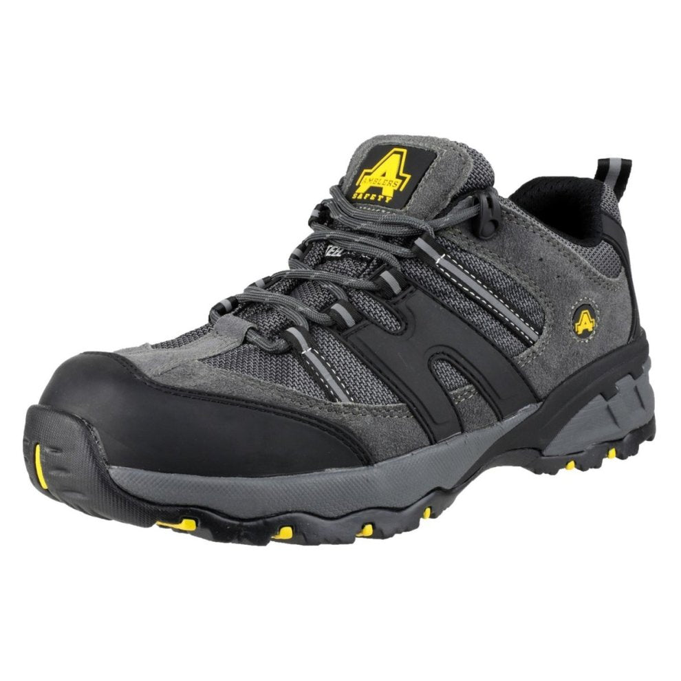 Amblers Safety Men's Grey/ Black Protective Work Shoes