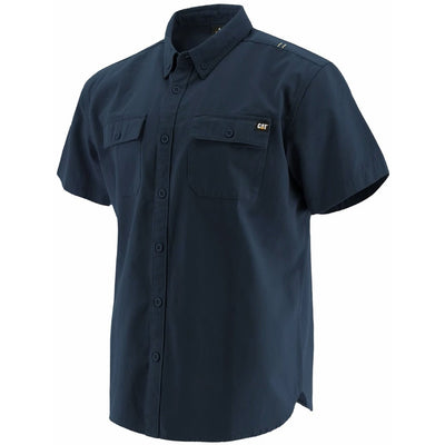 Caterpillar Button Down Mens Casual Short Sleeve Shirt