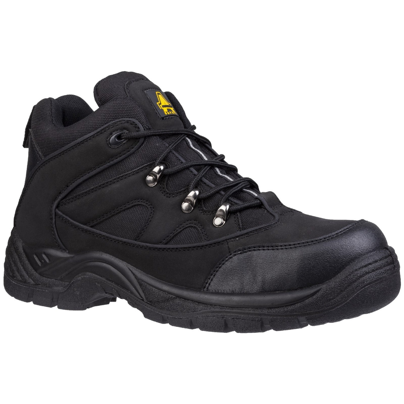 Amblers Safety Men's Black Mid Height Safety Boots