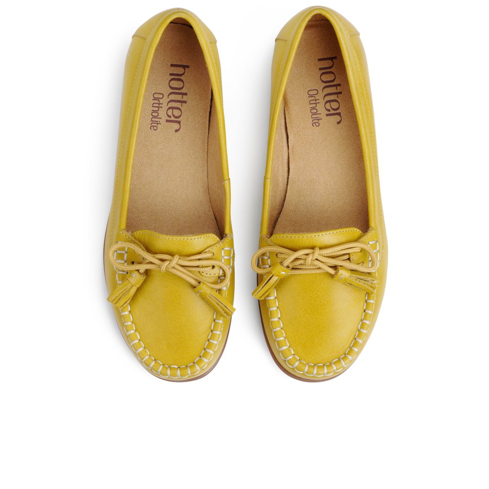 Riva Ladies Ceres Lace Up Shoe - Yellow