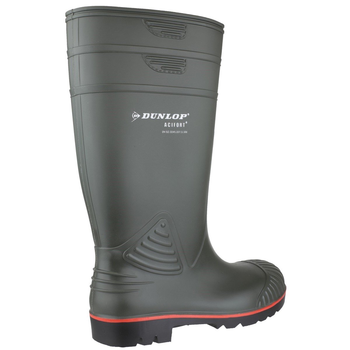 Dunlop Acifort Heavy Duty Full Safety Men's Wellington Boots in Green