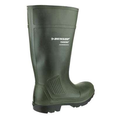 Dunlop Purofort Professional Full Safety Green Wellington