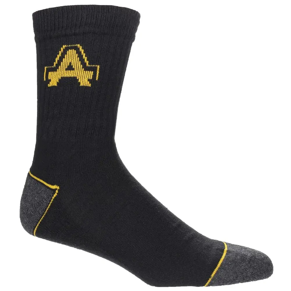 Amblers Safety Work Black Mens Socks