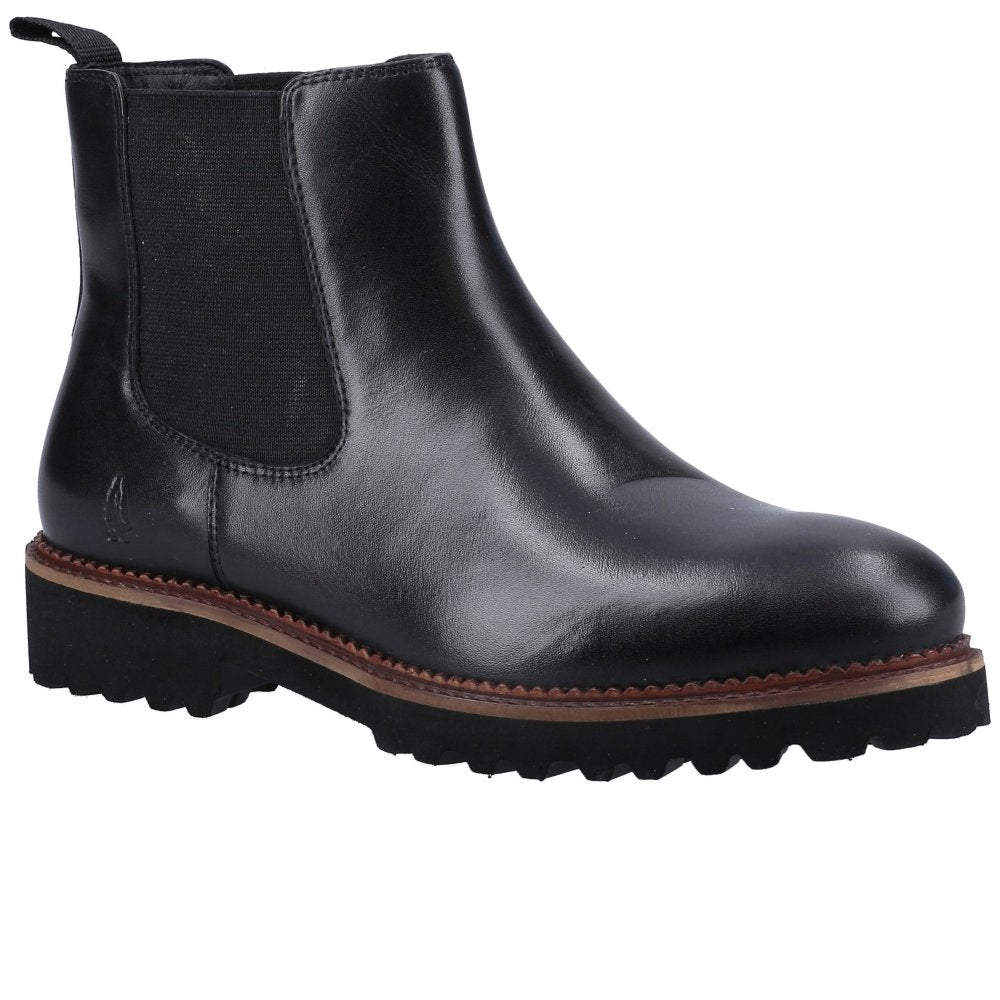 Hush Puppies Gwyneth Women Leather Miller Water Resistant Ankle Chelsea Boots