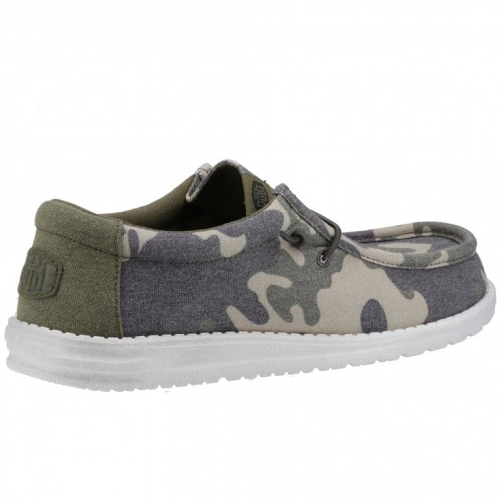 Heydude Wally Washed Camo Shoe