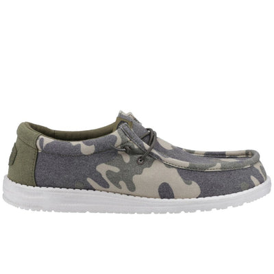 Heydude Wally Washed Camo Shoe