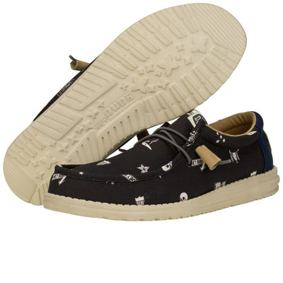 Heydude Wally Stars N Skulls Shoe