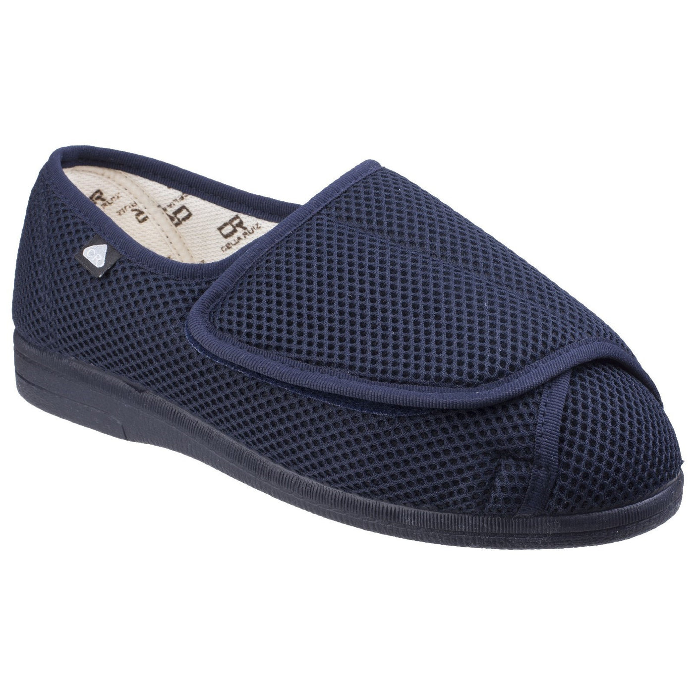 Celia Ruiz Ladies Touch Fastening Slipper In Navy