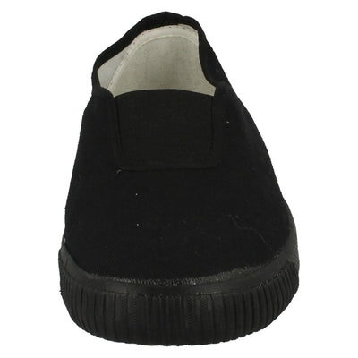 Misc Guss Plim Sml Gusset School Pumps Slipper