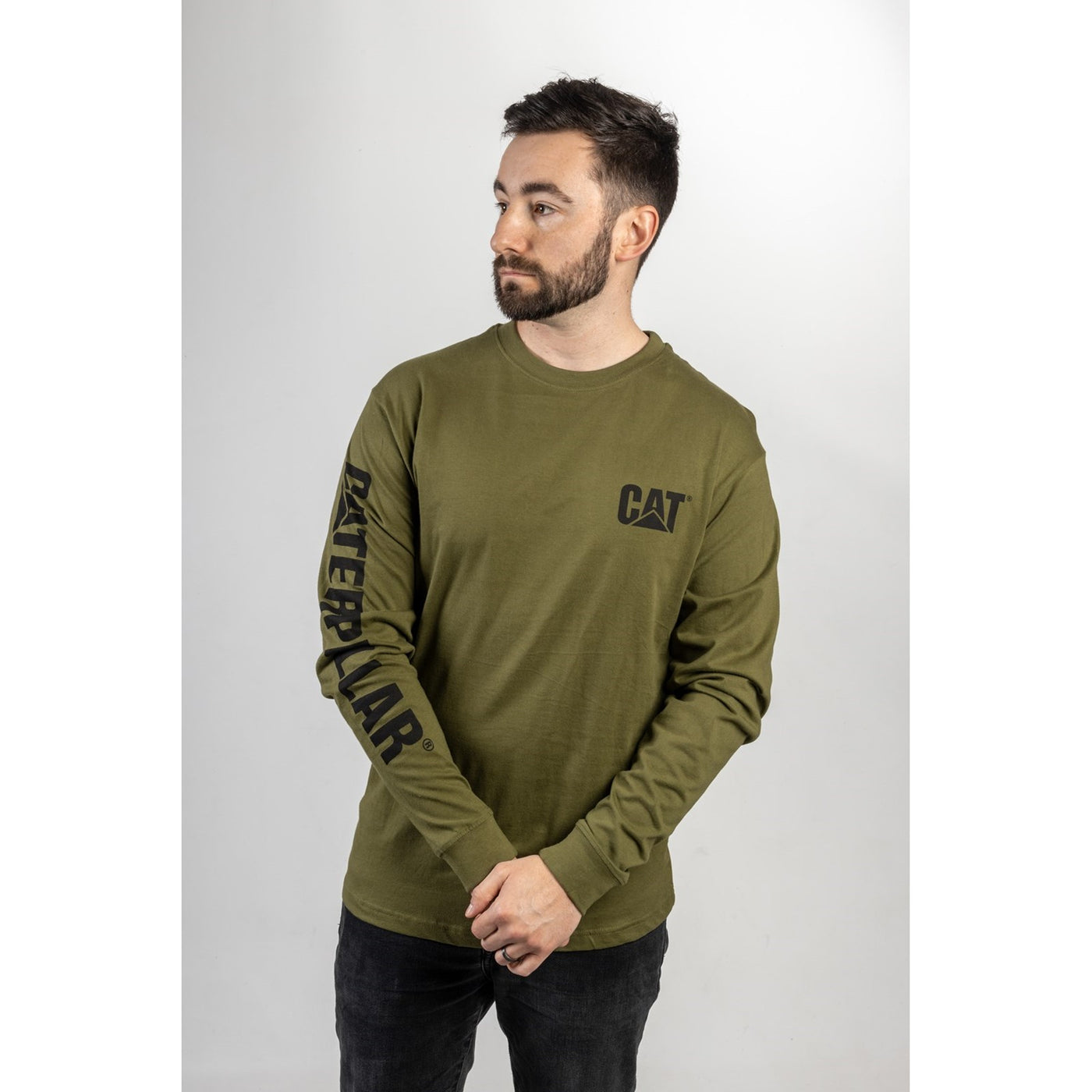 Caterpillar Trademark Banner Long Sleeved T-shirt