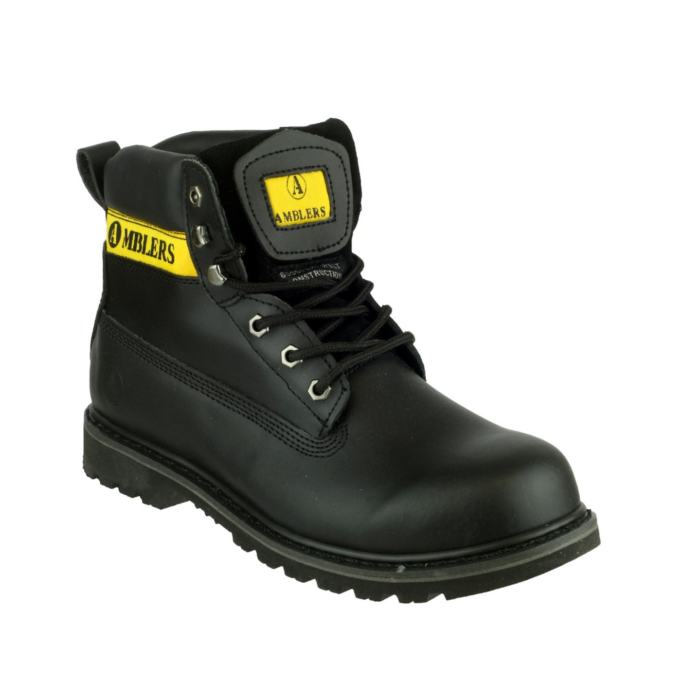 Amblers Safety Banbury Lace Black Leather Boot