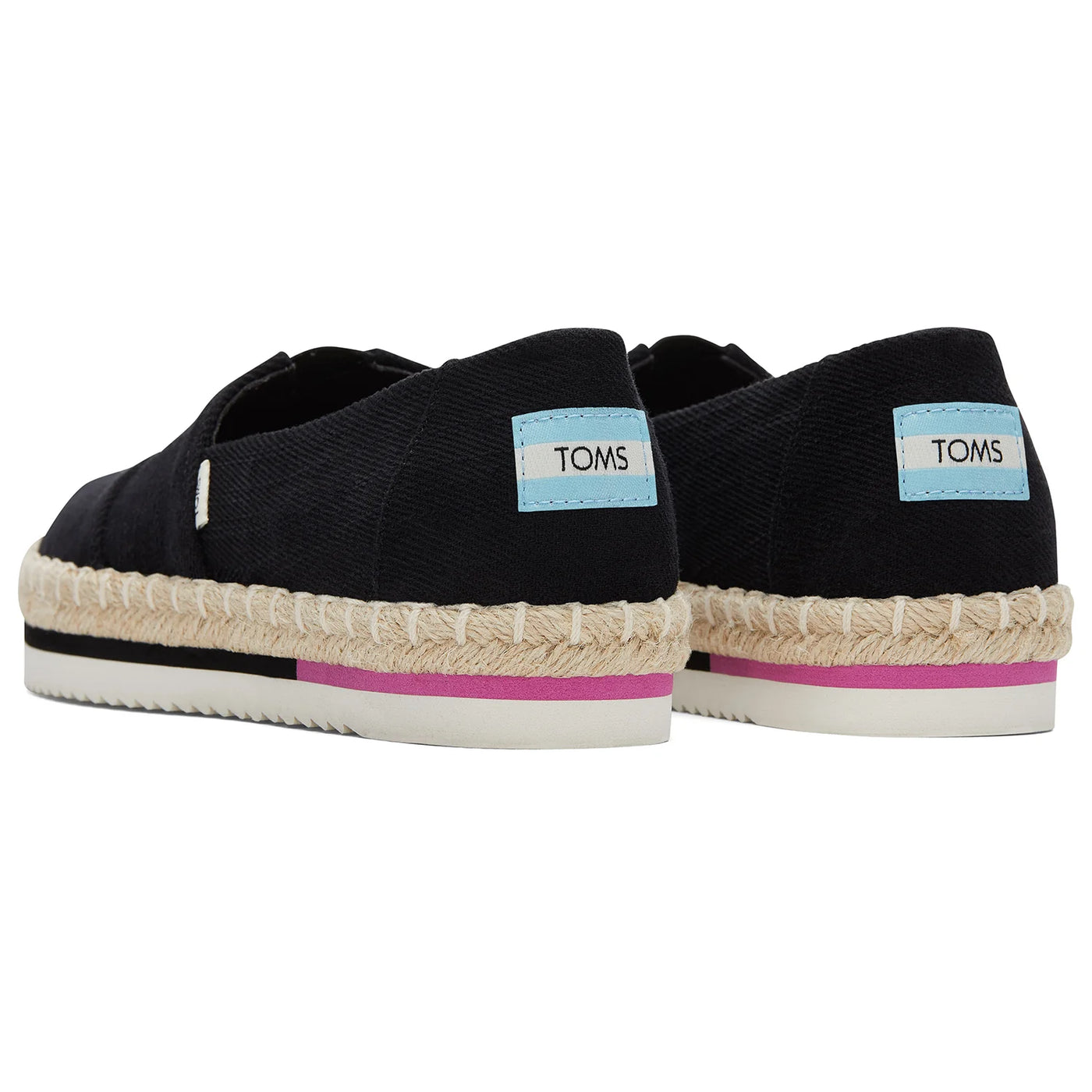 Toms Womens Alpargata Platform Espadrille - Black