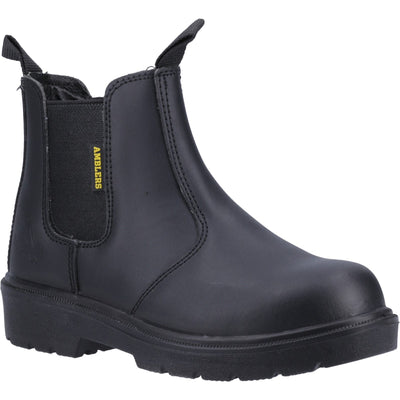 Amblers Safety Hardwearing Black Chelsea Dealer Boots