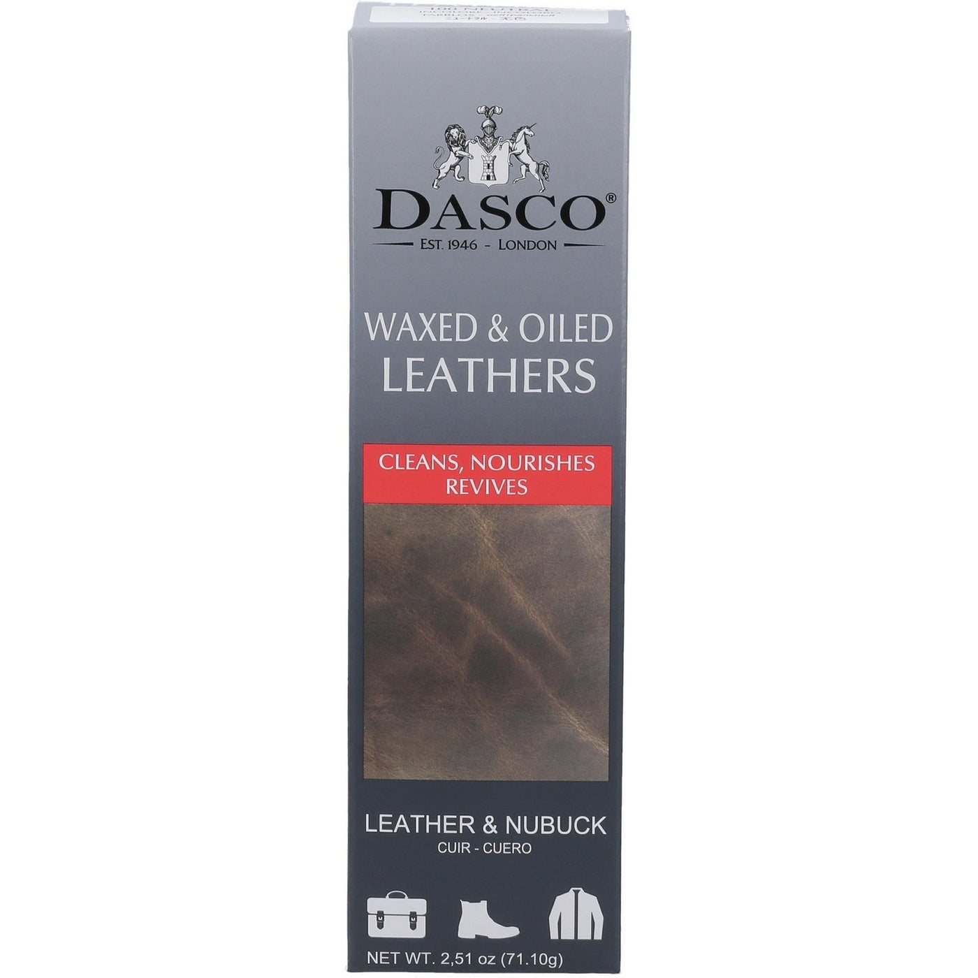 Dasco Waxed Leather Cream Revive and Protect Leather Goods