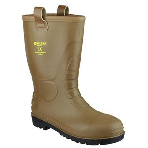 Amblers Safety Tan Pvc Rigger Light Brown Boot