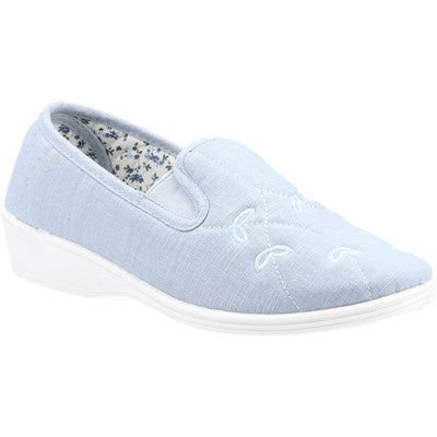 Mirak Ladies Bessie Twin Gusset Canvas Slip On Shoe