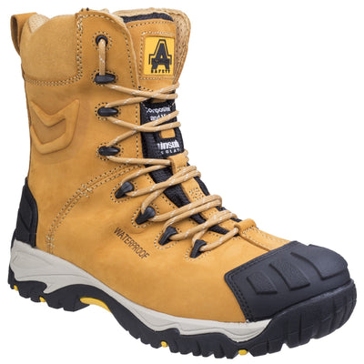 Amblers Waterproof Metal Free Zip Honey Men Safety Boots