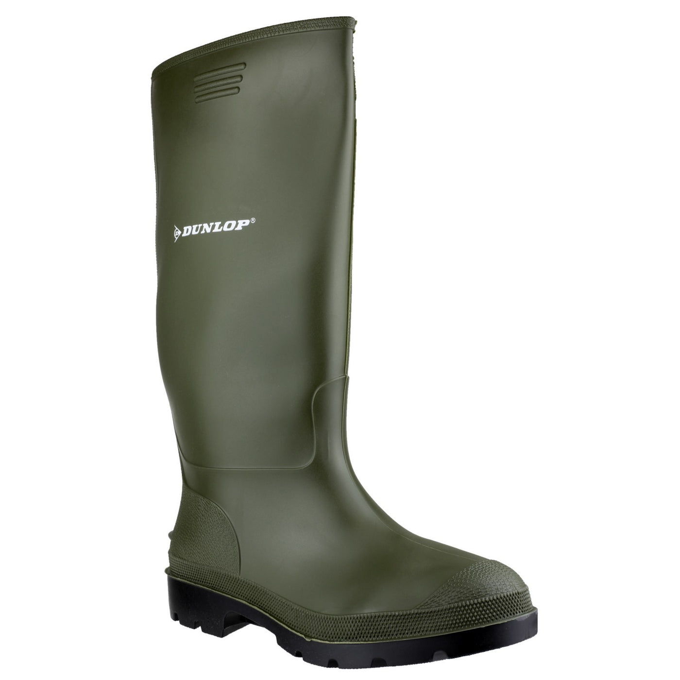 Dunlop Pricemastor Green Rubber Work Boots For Men