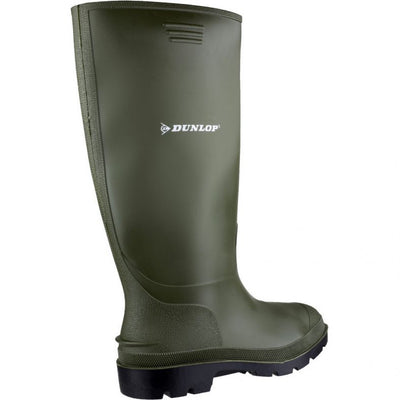 Dunlop Pricemastor Green Rubber Work Boots For Men