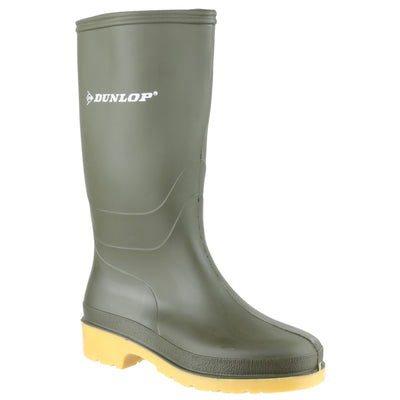 Dunlop Kids Dull Green Wellington Boots