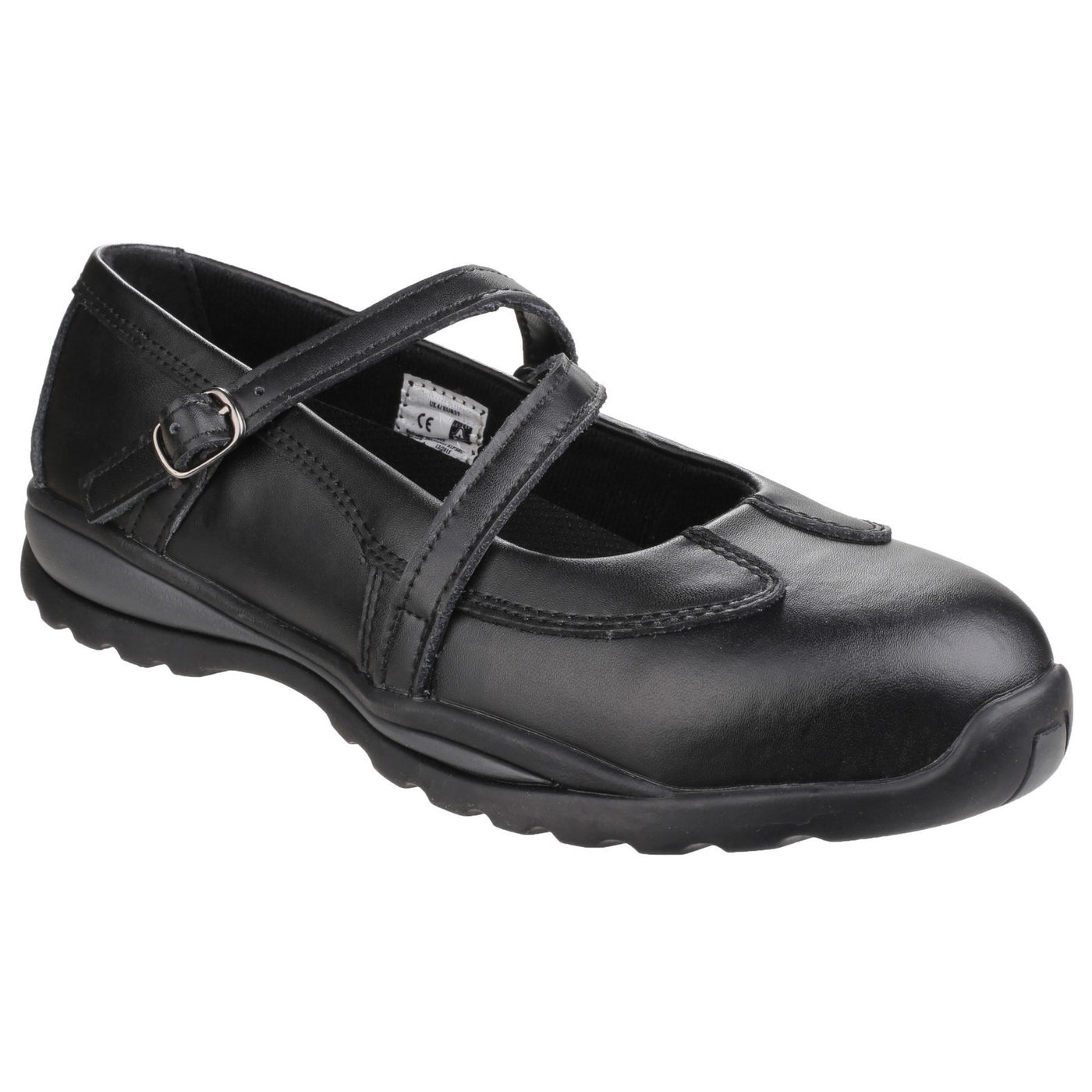 Amblers Safety S1p Buckle Ladies Black Shoes