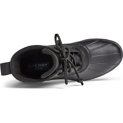 Sperry Saltwater Lace-Up Combat  Heel Leather Boots