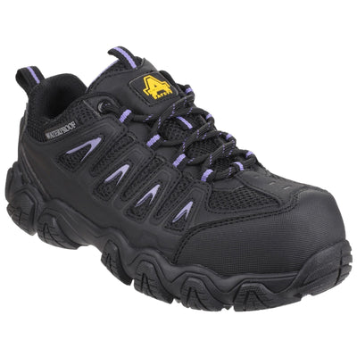 Amblers Safety Waterproof Ladies Non Metal Black Trainers