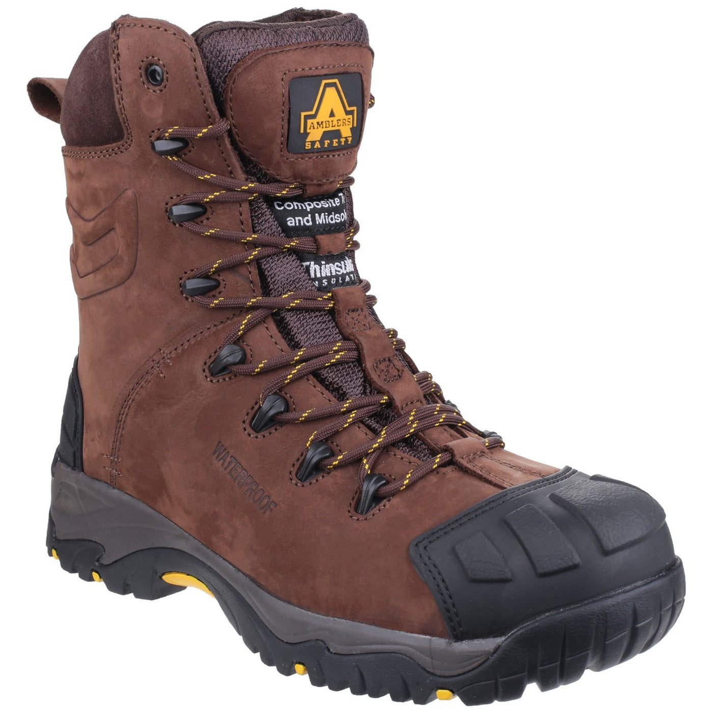 Amblers Safety Pillar Composite Waterproof Hi Brown Boot