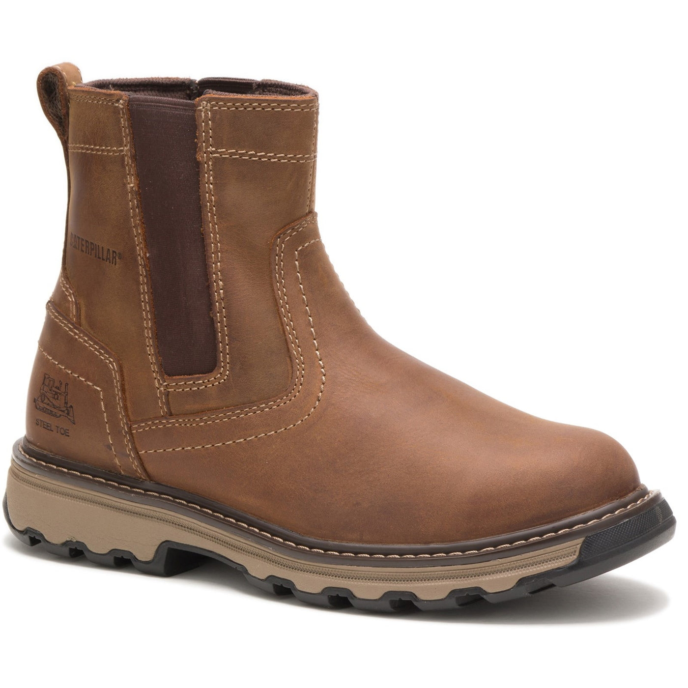 Caterpillar Pelton Brown Safety Dealer Boot