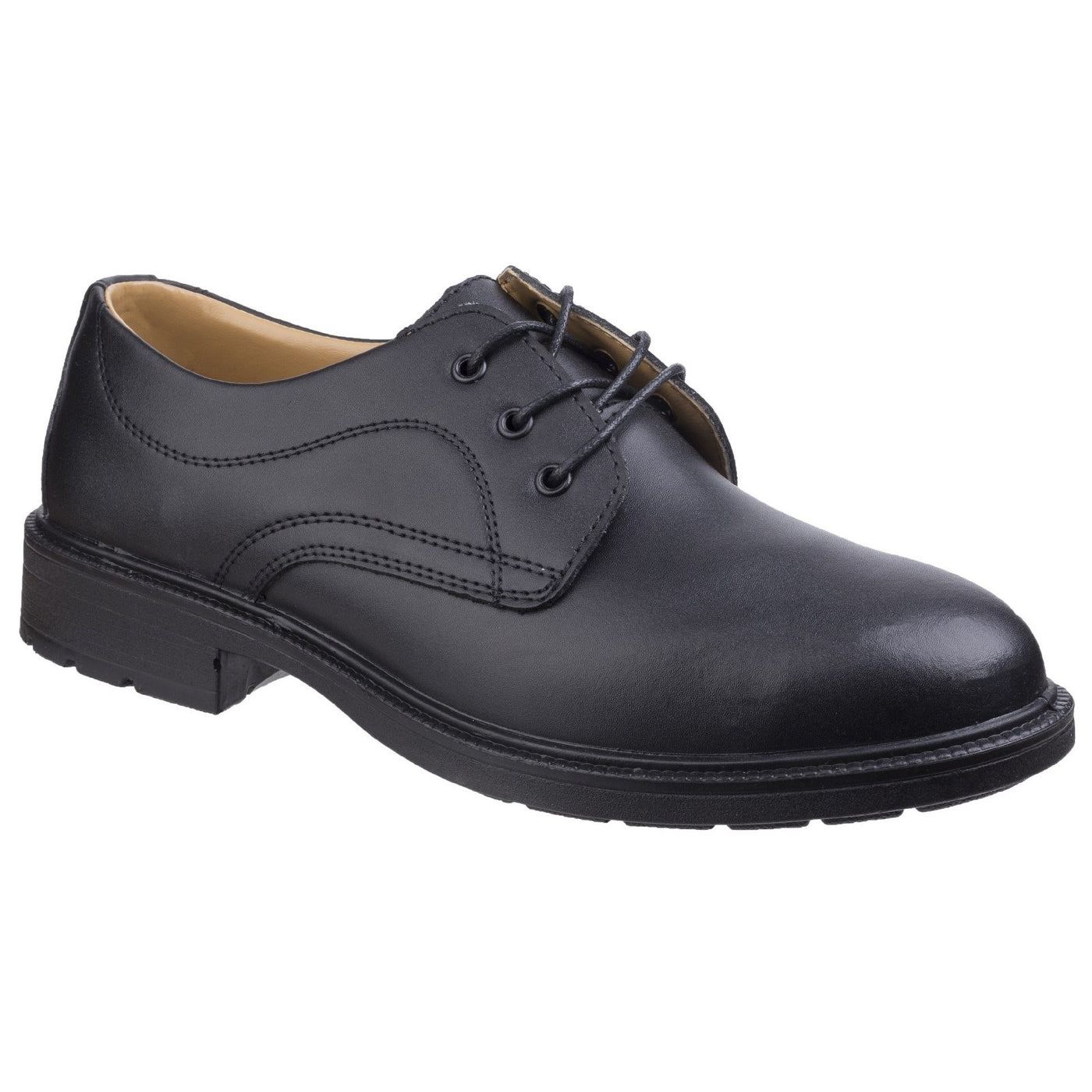 Amblers Safety S1p Src Formal Leather Safety Black Shoe