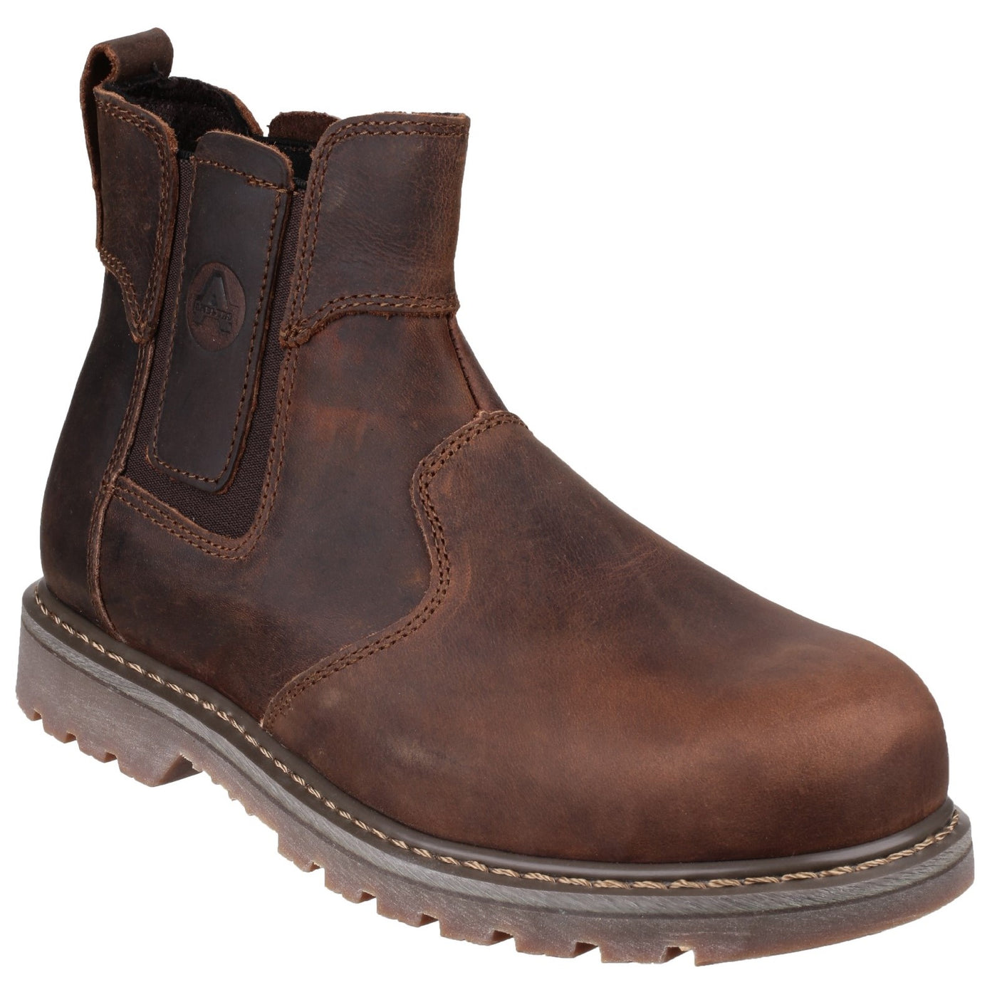 Amblers Safety Mens Leather Sbp Dealer Brown Boot