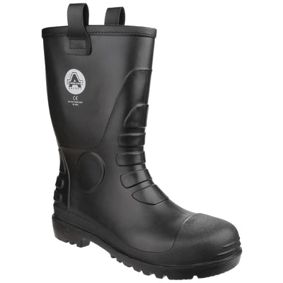 Amblers Safety Black Pvc Rigger Boots