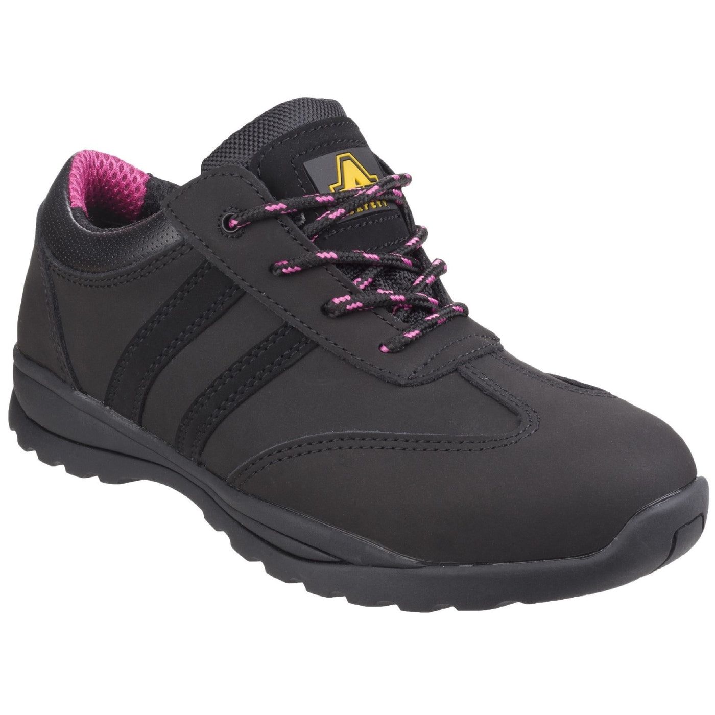 Amblers Safety Sophie Ladies Safety Black/Pink Shoe